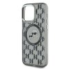 Karl Lagerfeld KLHMP15LHMCKMHK iPhone 15 Pro  6.1 czarny/black IML Monogram Karl&Choupette Head MagSafe